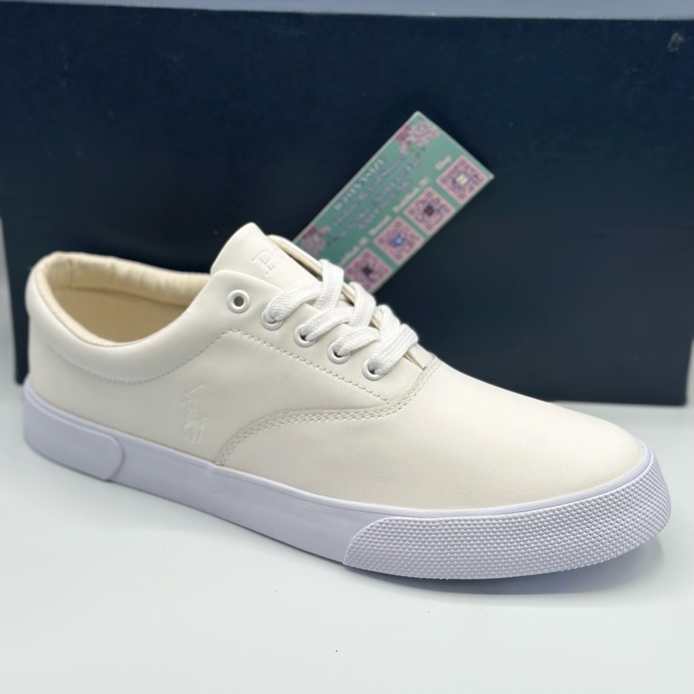 POLO‎ RALPH LAUREN FORESTMONT II LEATHER SNEAKERS NO BOX